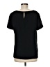 Ann Taylor LOFT 100% Polyester Black Short Sleeve Top Size M - photo 2