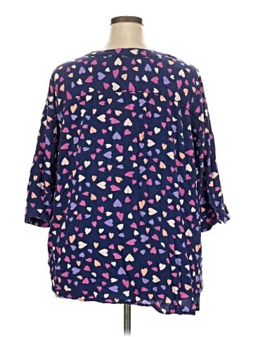 Woman Within 3/4 Sleeve Blouse (view 2)