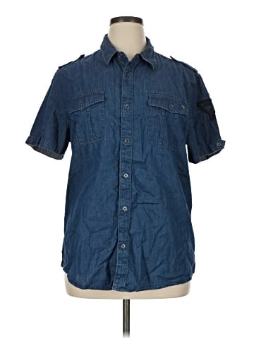 Guess Short Sleeve Button-Down Shirt (view 1)