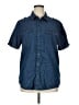 Guess 100% Cotton Blue Short Sleeve Button-Down Shirt Size XL - photo 1
