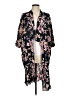 Ganni Floral Black Kimono Size M - photo 1