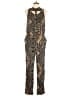 Mono b 100% Polyester Paisley Gold Jumpsuit Size L - photo 1