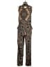 Mono b 100% Polyester Paisley Gold Jumpsuit Size L - photo 2