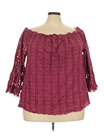 Lane Bryant 3/4 Sleeve T-Shirt (view 1)