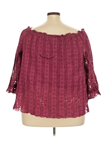 Lane Bryant 3/4 Sleeve T-Shirt (view 2)