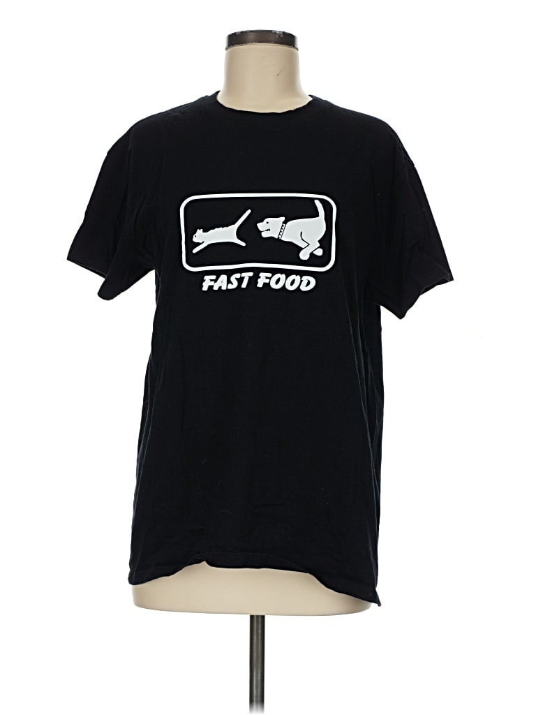 Pre-owned Assorted Brands Short Sleeve T-shirt In Black