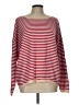 Unbranded 100% Rayon Stripes Red Pullover Sweater Size L - photo 1