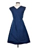 Weekend Max Mara Solid Blue Casual Dress Size 6 - photo 2
