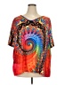Unbranded Orange Short Sleeve Blouse Size 5XL - photo 1