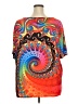 Unbranded Orange Short Sleeve Blouse Size 5XL - photo 2