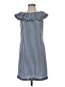 Sara Campbell Checkered-gingham Blue Casual Dress Size 4 - photo 1