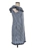 Sara Campbell Checkered-gingham Blue Casual Dress Size 4 - photo 4