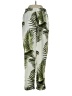 H&M 100% Polyester Tropical Green Casual Pants Size 2 - photo 1