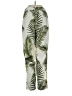 H&M 100% Polyester Tropical Green Casual Pants Size 2 - photo 2