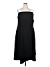 MSK Solid Black Casual Dress Size 1X - photo 1