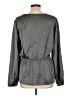 Pleione 100% Polyester Gray Long Sleeve Blouse Size L - photo 2