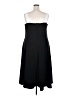 MSK Solid Black Casual Dress Size 1X - photo 2