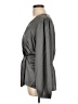 Pleione 100% Polyester Gray Long Sleeve Blouse Size L - photo 5