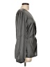 Pleione 100% Polyester Gray Long Sleeve Blouse Size L - photo 4