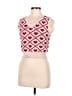 Romwe 100% Acrylic Argyle Pink Sweater Vest Size 6 - photo 1