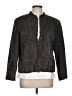 Chico's 100% Leather Gray Leather Jacket Size Lg (2) - photo 1