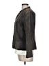 Chico's 100% Leather Gray Leather Jacket Size Lg (2) - photo 5
