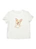Shein Print Ivory Short Sleeve T-Shirt Size 10 - photo 1