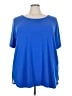 Susan Graver Blue Short Sleeve T-Shirt Size 3X - photo 1