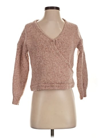 Madewell Beresford Wrap-Front Pullover Sweater (view 1)