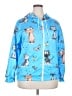 Unbranded 100% Polyester Print Blue Windbreaker Size XXL - photo 1
