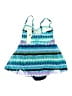 Gottex Print Blue Swimsuit Top Size 12 - photo 2