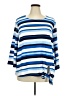 Ruby Rd. Blue 3/4 Sleeve Top Size 2X - photo 1