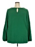 Liz Claiborne Green Long Sleeve Blouse Size 2X - photo 2