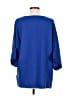 DG^2 by Diane Gilman 100% Polyester Blue Short Sleeve Blouse Size M - photo 2