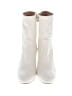 Stuart Weitzman 100% Leather Ivory Ankle Boots Size 10 - photo 2
