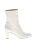 Stuart Weitzman 100% Leather Ivory Ankle Boots Size 10 - photo 1