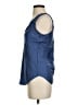 Cinq à Sept 100% Cupro Blue Sleeveless Blouse Size XS - photo 5