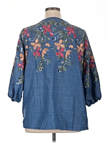 Assorted Brands 3/4 Sleeve Blouse (view 2)