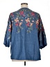 Assorted Brands 100% Polyester Blue 3/4 Sleeve Blouse Size 1X - photo 2