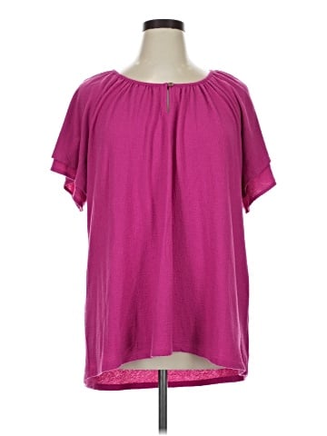 Terra & Sky Short Sleeve Blouse (view 1)