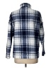 No Comment 100% Polyester Plaid Blue Pullover Sweater Size L - photo 2