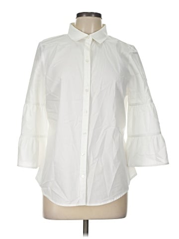 Worthington 3/4 Sleeve Button-Down Shirt (view 1)