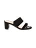 42 Gold 100% Leather Black Sandals Size 6 - photo 1