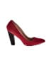 Aldo 100% Leather Color Block Red Heels Size 8 1/2 - photo 1