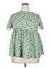 Shein Green Short Sleeve Blouse Size XXL - photo 1