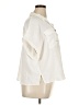 New Look 100% Polyester Solid Ivory White Short Sleeve Blouse Size 16 - photo 4