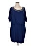 Xscape Solid Blue Cocktail Dress Size 16 - photo 1
