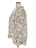 Maurices 100% Polyester Animal Print Ivory Long Sleeve Blouse Size XXL - photo 5