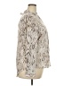 Maurices 100% Polyester Animal Print Ivory Long Sleeve Blouse Size XXL - photo 4