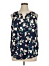 Croft & Barrow 100% Rayon Blue Sleeveless Blouse Size XL - photo 1